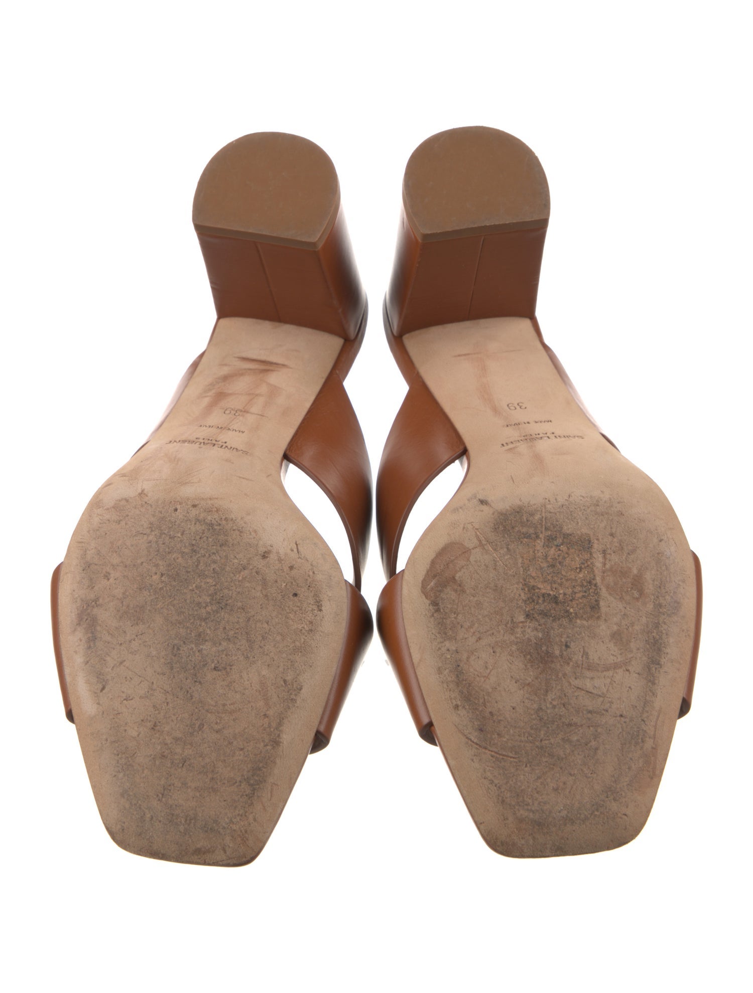 Saint Laurent Leather Slides